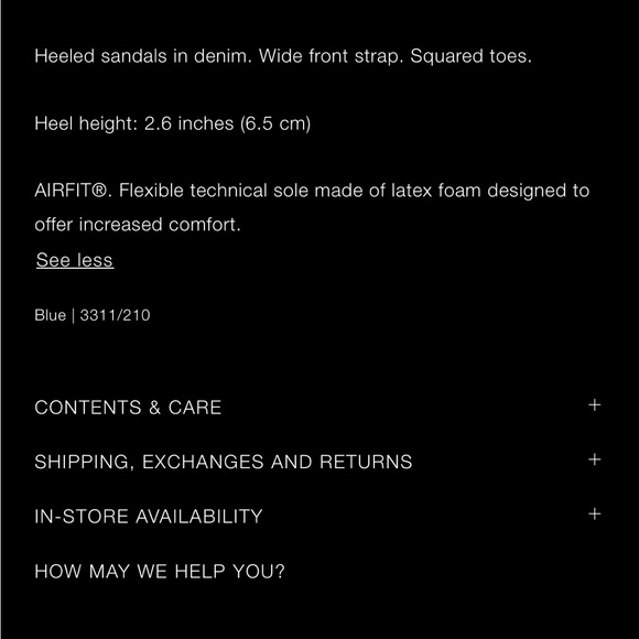 Light denim heeled sandal mules slides - Picture 6 of 7